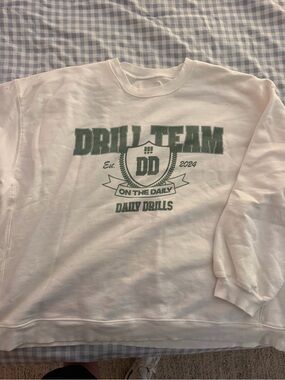 Daily Drills Graphic Sweatshirt - White & Green